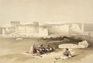 Ruins of Baalbec, 5. maj 1839, plade 77 fra bind II af 